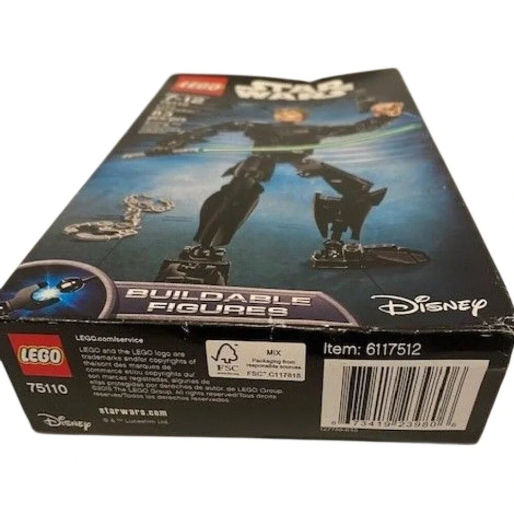 LEGO Star Wars 75110 Luke Skywalker Buildable Figure Kids Black Jedi Knight